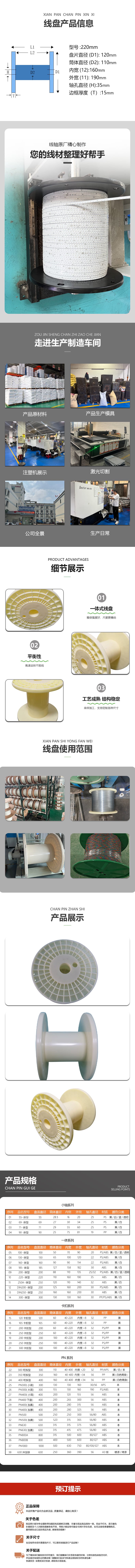 220 一体式塑料线盘 detail image