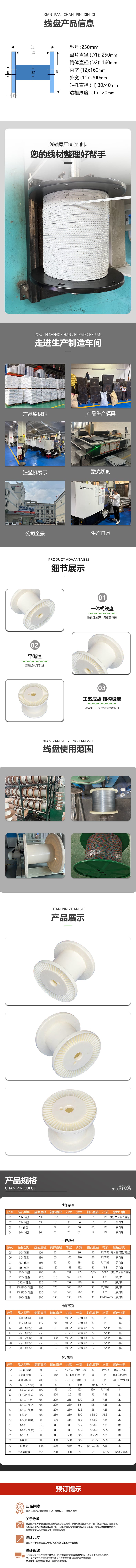 250 一体式塑料线盘 detail image